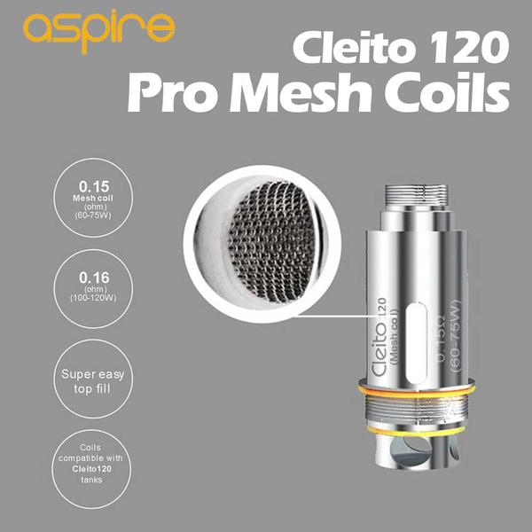 Aspire Cleito 120 Mesh Coils-Coils-The Vapor Supply