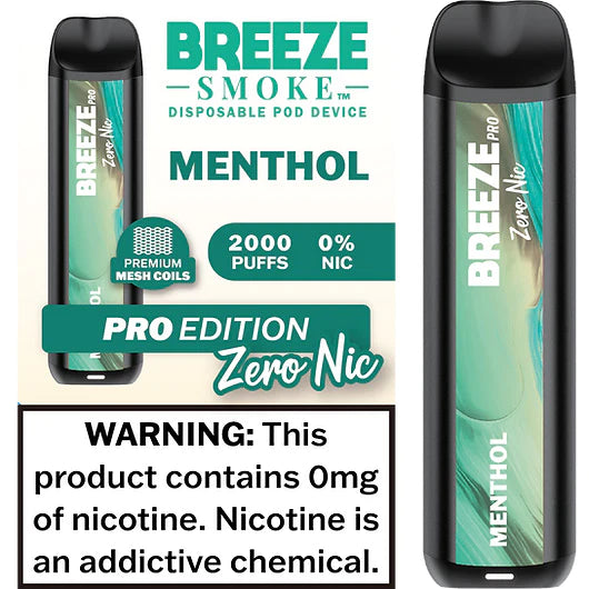 Breeze Smoke Pro ZERO NIC Disposables