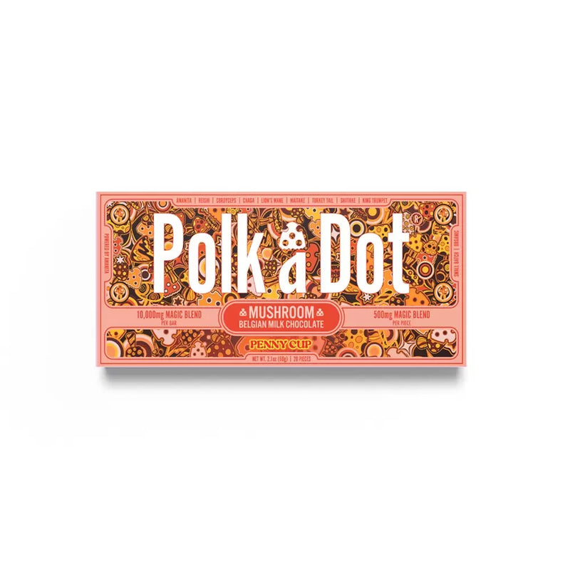 Polk a Dot Mushroom Chocolate Bar