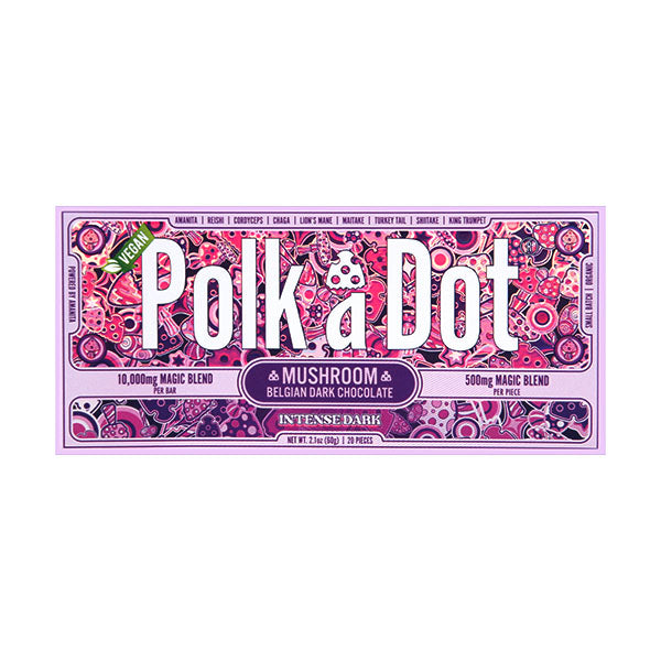 Polk a Dot Mushroom Chocolate Bar