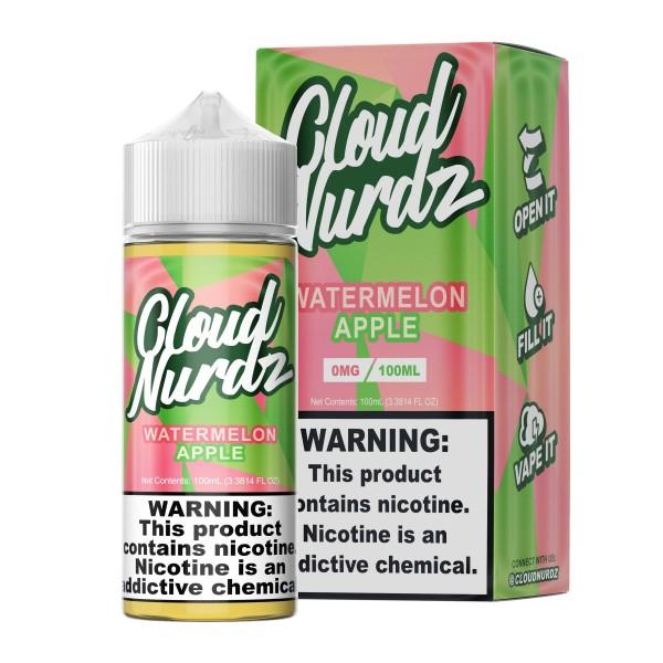 Cloud Nurdz-E-Liquid-Watermelon Apple-03MG-The Vapor Supply